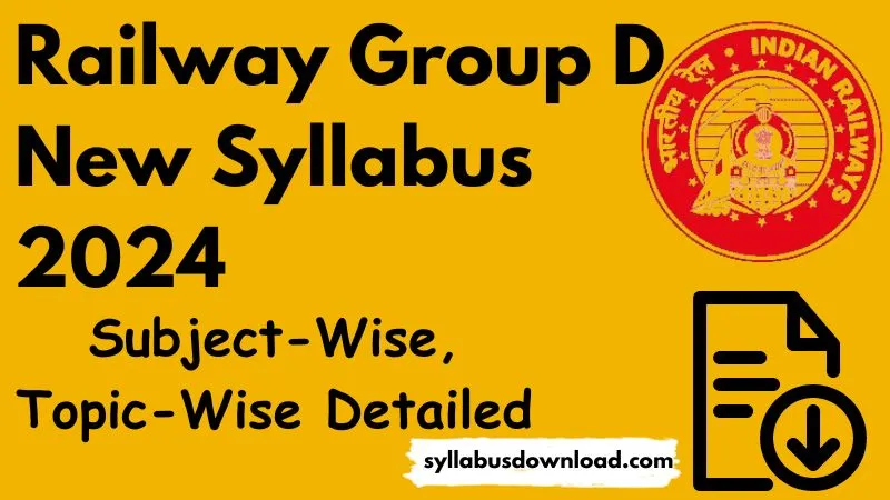 Railway Group D New Syllabus